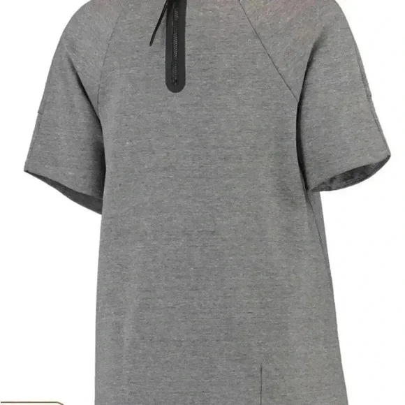 Nike Team USA Women's Gray Short Sleeve Fleece Crew Neck Sweatshirt Large - Picture 7 of 8